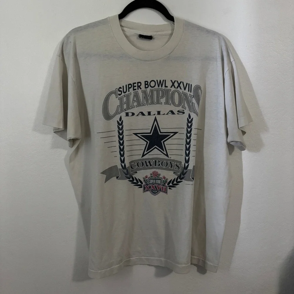 Vintage 1993 Dallas Cowboys Super Bowl XXVII Champions T-Shirt Screen Stars XL